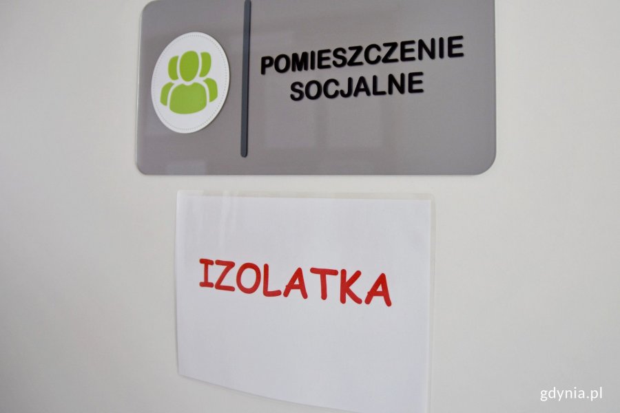 Izolatka w żłobku "Koniczynka" została przygotowana na wypadek, gdyby któreś z dzieci lub pracowników zaczęło zdradzać objawy chroby | fot. Paweł Kukla
