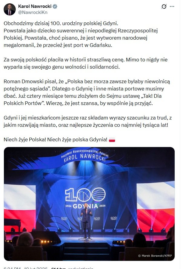 Urodzinowa fala w sieci. Kto złożył życzenia Gdyni?