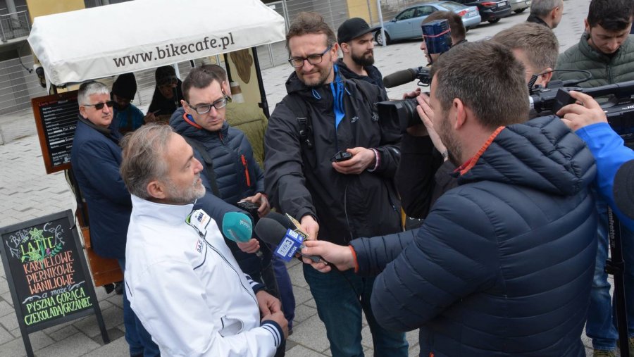 Otwarcie przystanku-bramki, fot. M. Urbaniak, gdyniasport.pl