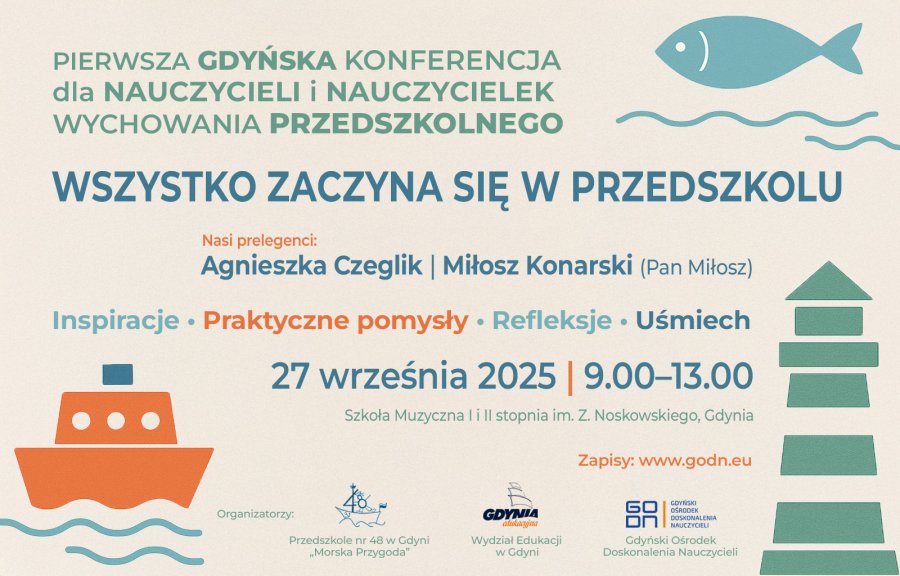 Obraz plakatu Konferencji „Wszystko zaczyna się w przedszkolu" 27 września 2025
