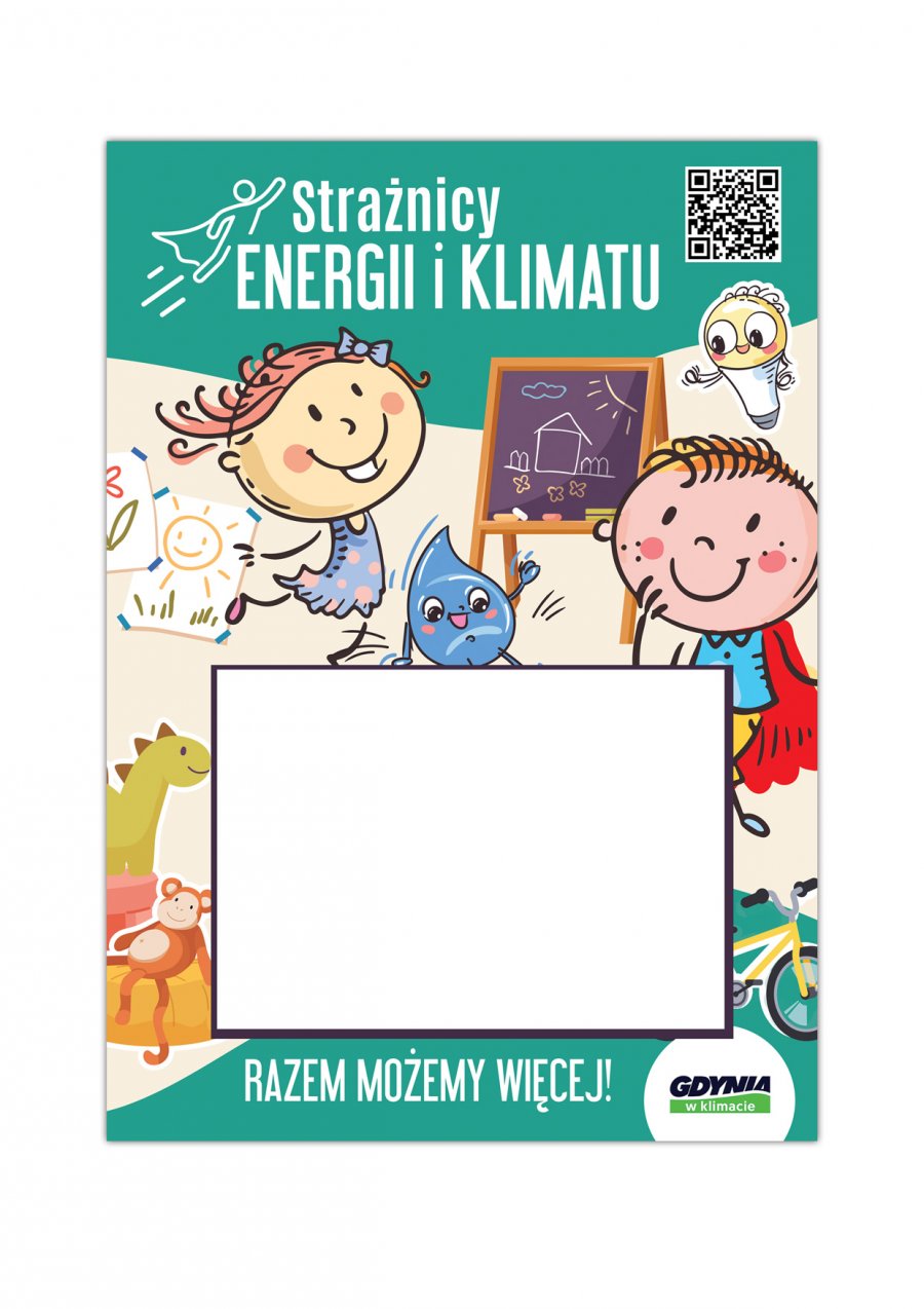 plakat z akcji Strażnicy Energii i Klimatu z napisem Razem możemy więcej!