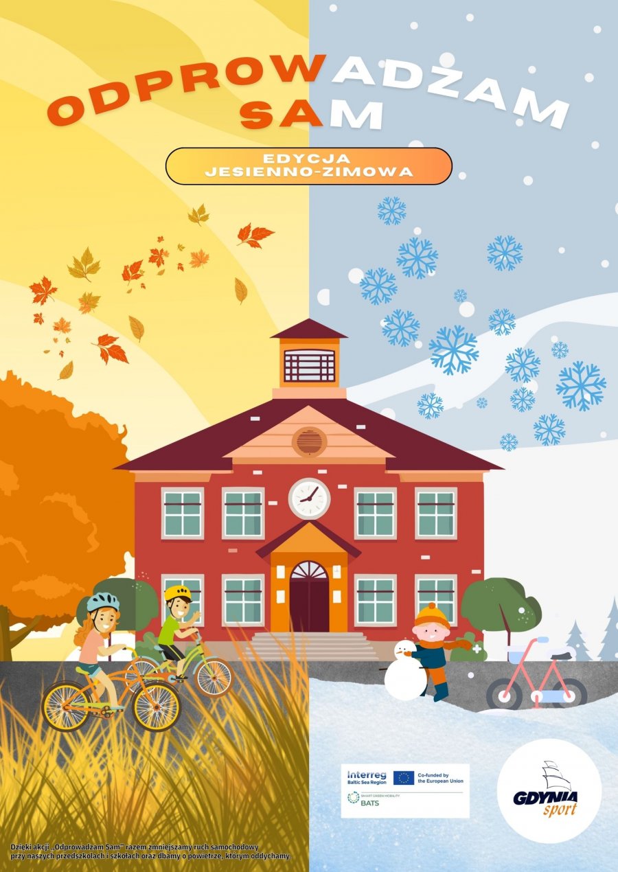 „Odprowadzam Sam”, na zdjęciu dzieci z Przedszkola nr 28 „Niezapominajka”, aktorki z Teatru Gdynia Główna (fot. Katarzyna Balcerzak)