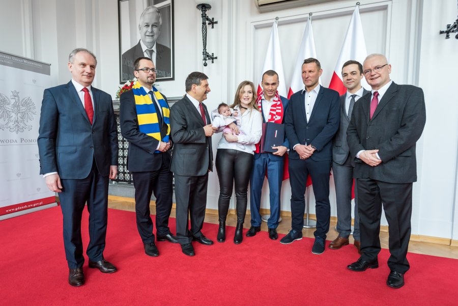 Marcus da Silva - został dzisiaj oficjalnie Polakiem fot. Dawid Linkowski