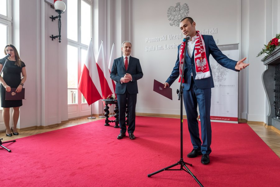 Marcus da Silva - został dzisiaj oficjalnie Polakiem fot. Dawid Linkowski