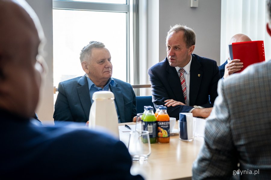 Posiedzenie sejmowej Komisji Infrastruktury w Porcie Gdynia – marszałek województwa pomorskiego Mieczysław Struk (fot. Kamil Złoch)