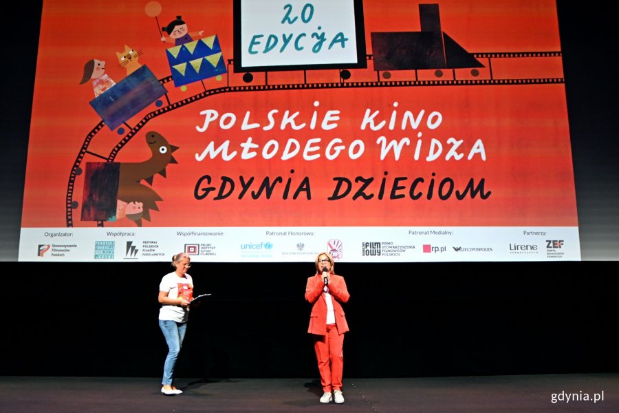 Wiceprezydentka Gdyni Oktawia Gorzeńska podczas otwarcia 20. edycji sekcji „Gdynia Dzieciom”