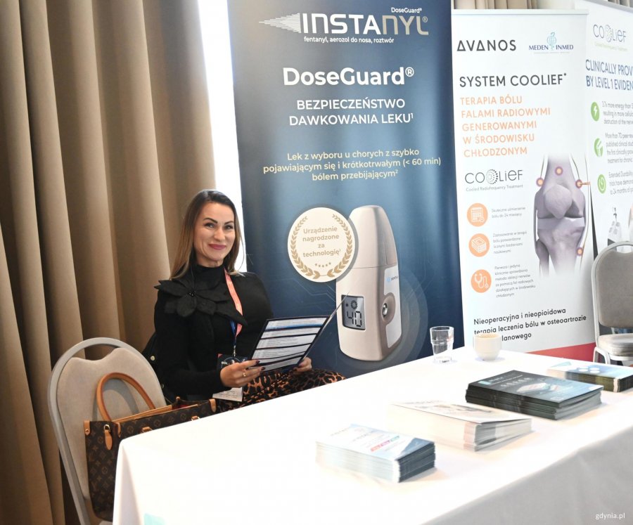 Stoisko firmy farmaceutycznej