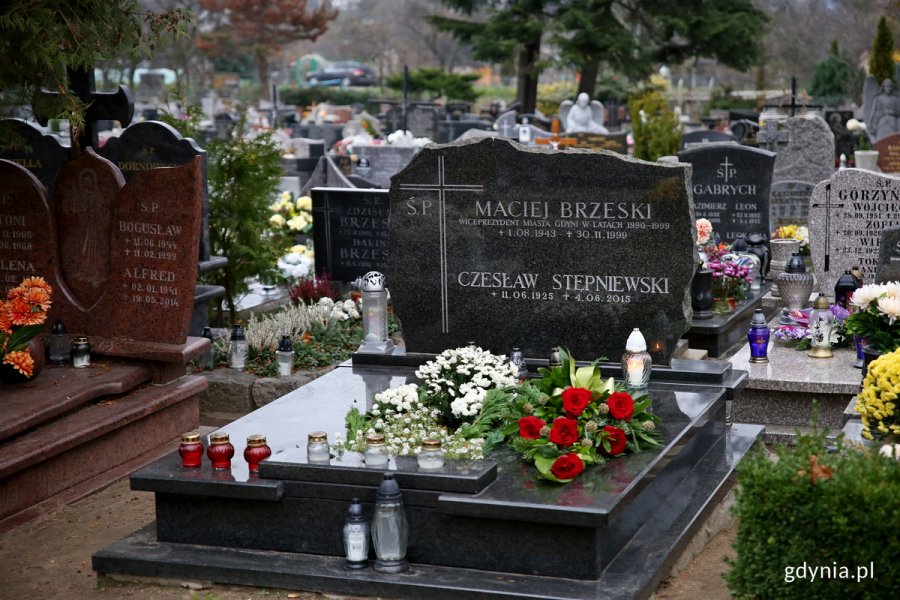 Grób Macieja Brzeskiego na cmentarzu parafialnym w Orłowie 