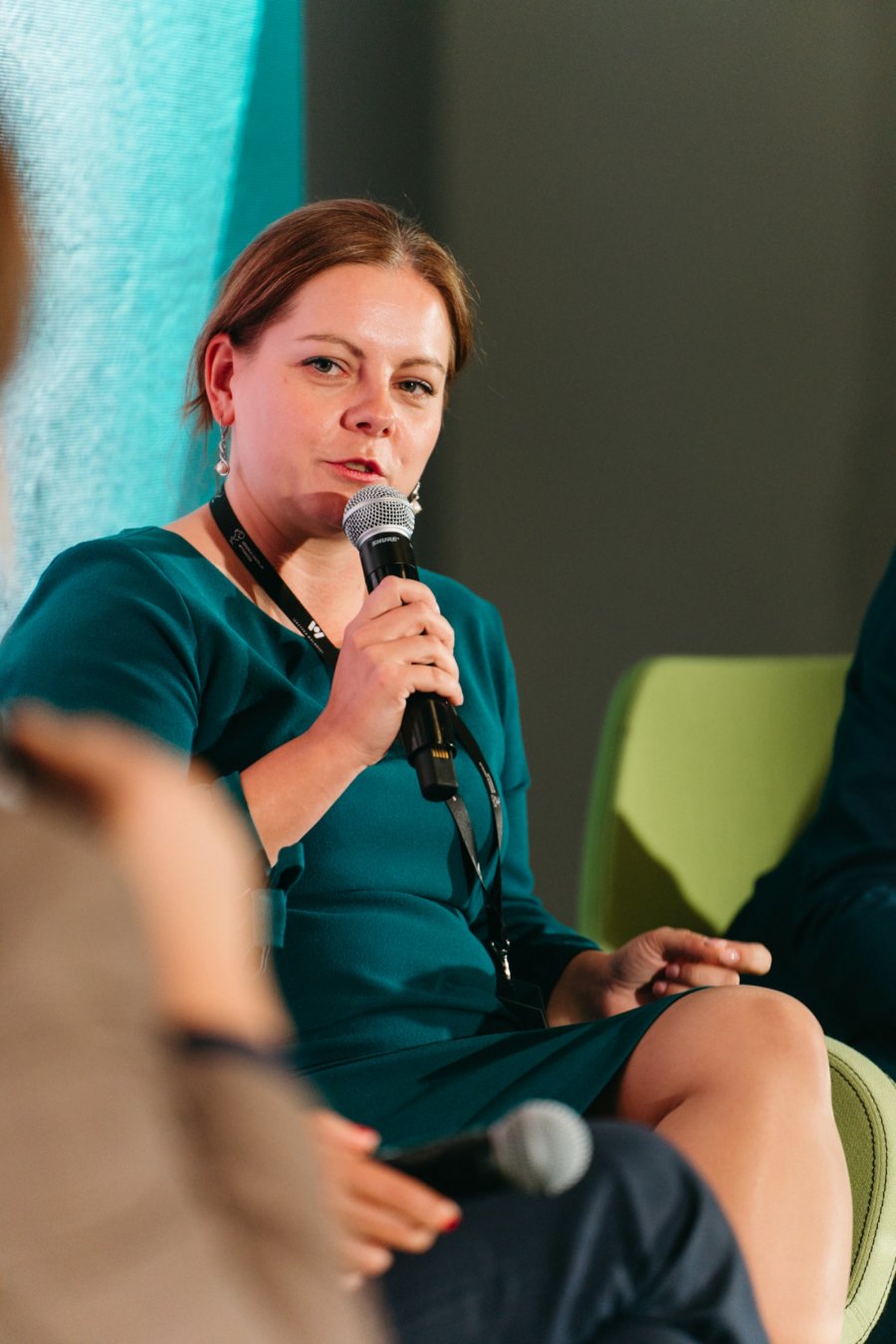 Prezydent Gdyni Aleksandra Kosiorek podczas debaty na Igrzyskach Wolności 