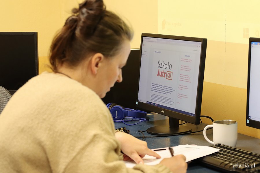 Warsztaty szkoleniowe kadry pedagogicznej w SP 12 Gdyni w ramach projektu „Szkoła Jutr@ II” (fot. Katarzyna Balcerzak)