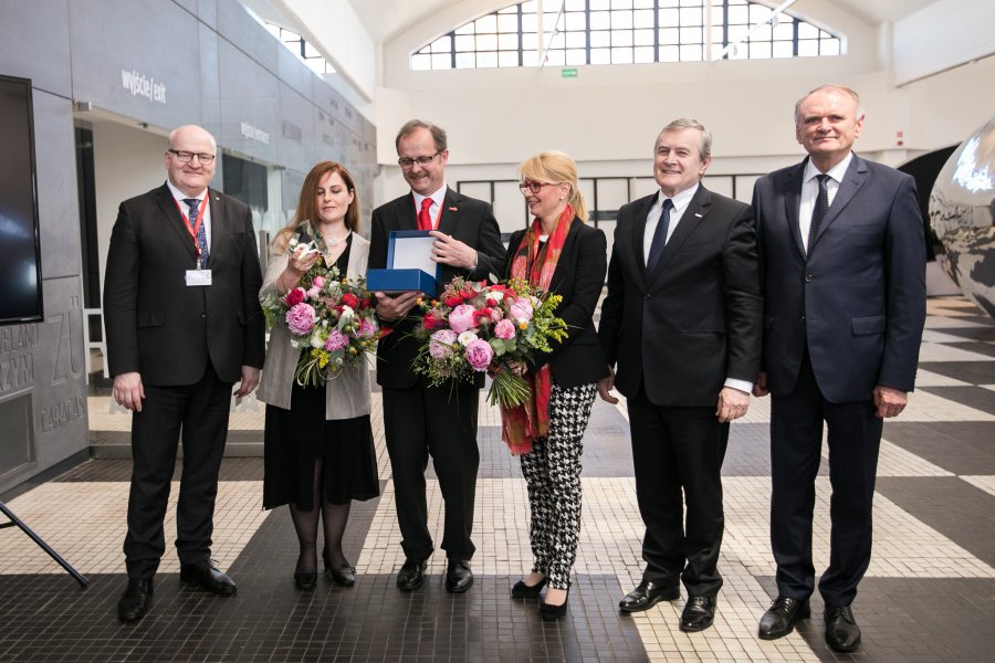 Wręczenie Międzynarodowej Nagrody Wyszehradzkiej za rok 2015, która trafiła do Muzeum Sztuki w Ołomuńcu fot. Karol Stańczak