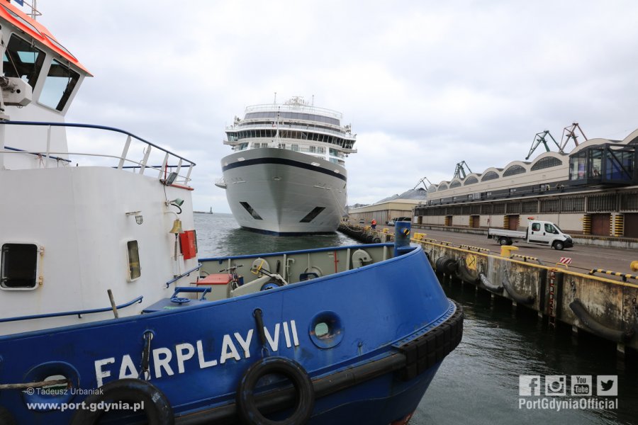 Viking Sea w Gdyni / fot. Tadeusz Urbaniak Port Gdynia
