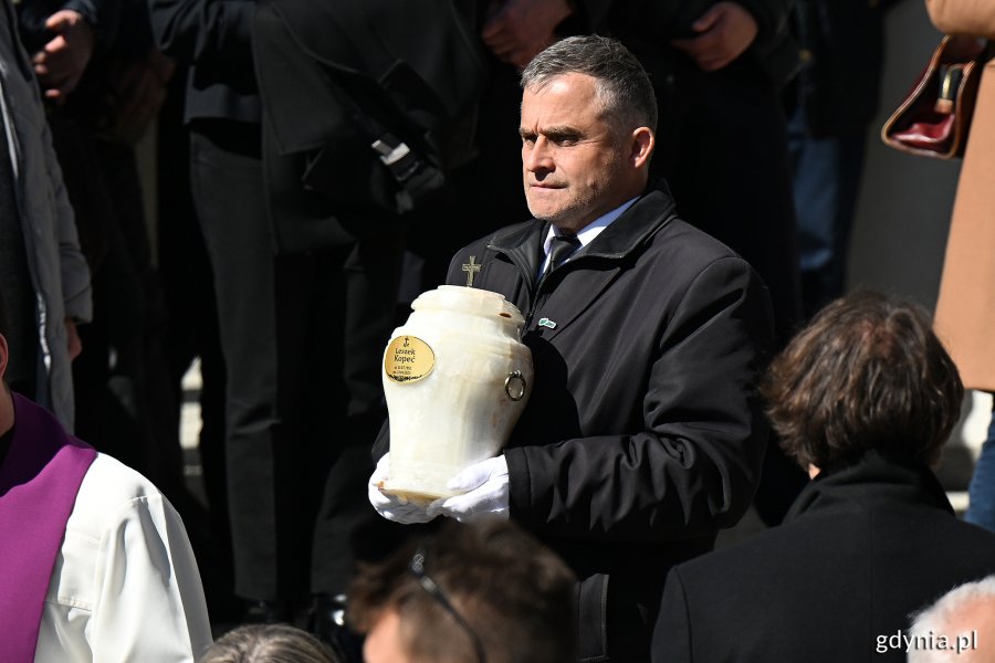 Uroczystości pogrzebowe Leszka Kopcia na Cmentarzu Łostowickim w Gdańsku (fot. Michał Puszczewicz)