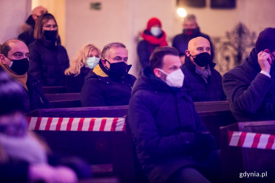 Msza święta w drugą rocznicę śmierci prezydenta Gdańska Pawła Adamowicza. N/z Prezydent Gdyni Wojciech Szczurek. Fot. Karol Stańczak
