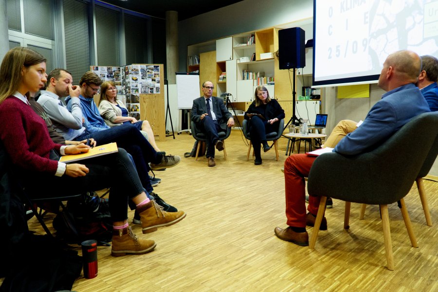Debata o klimacie w UbranLabie / fot. Aleksander Trafas, Laboratorium Innowacji Społecznych