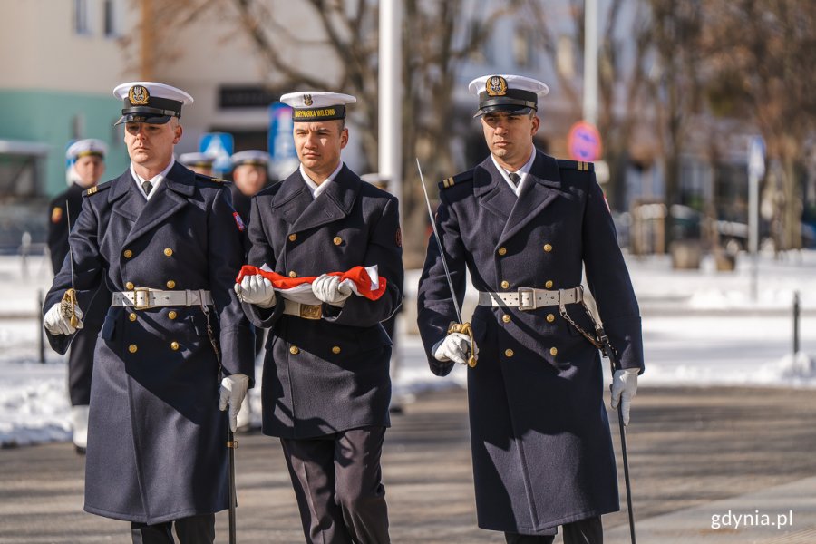 Uroczystości przy Pomniku Polski Morskiej w Gdyni z okazji 24. rocznicy przystąpienia Polski do NATO, fot. M. Dietrich