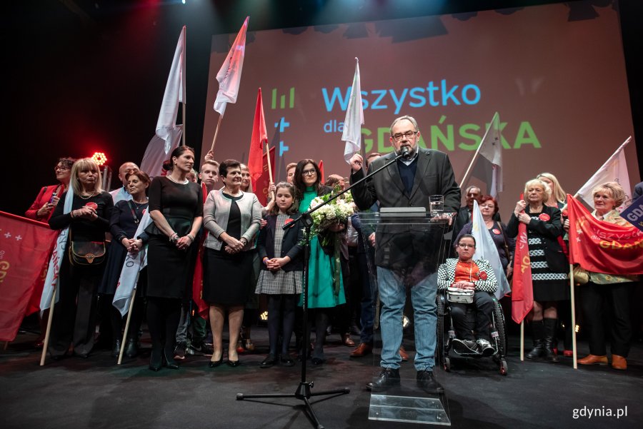 Wieczór wyborczy w sztabie Aleksandry Dulkiewicz // fot. Dawid Linkowski