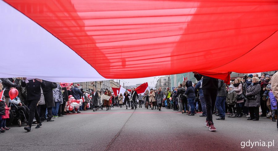 Gdynia uczciła stulecie polskiej niepodległości // fot. Przemysław Świderski