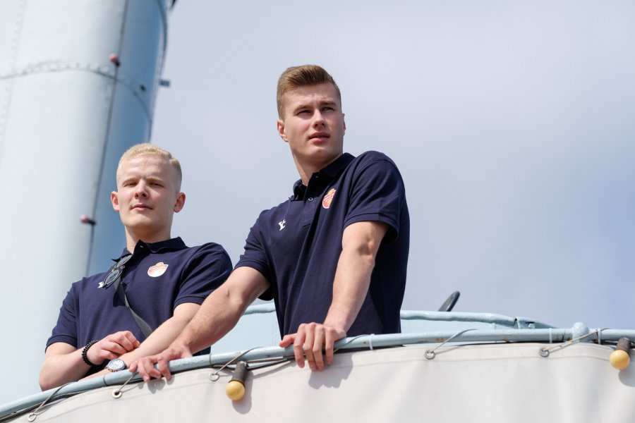 Prezentacja zespołów Vistal Gdynia i Spójnia Gdynia / fot. D. Linkowski