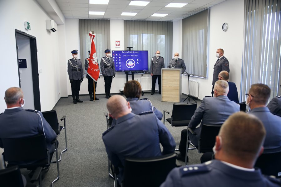 Obchody Święta Policji w komisariacie policji w Chwarznie. Fot. Przemysław Kozłowski