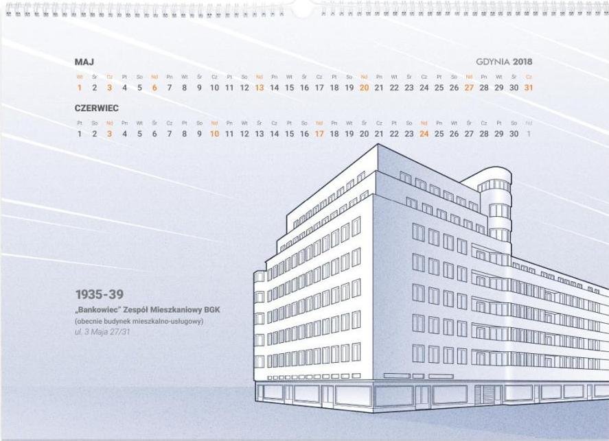 Kalendarz inspirowany modernizmem. Autor: Marek Marczak // fot. materiały prasowe