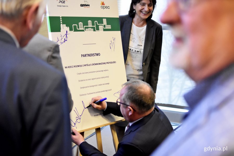 Spotkanie podsumowujące efekty 5-letniego partnerstwa między Gdynią, OPEC i PGE Energia Ciepła, fot. Kamil Złoch