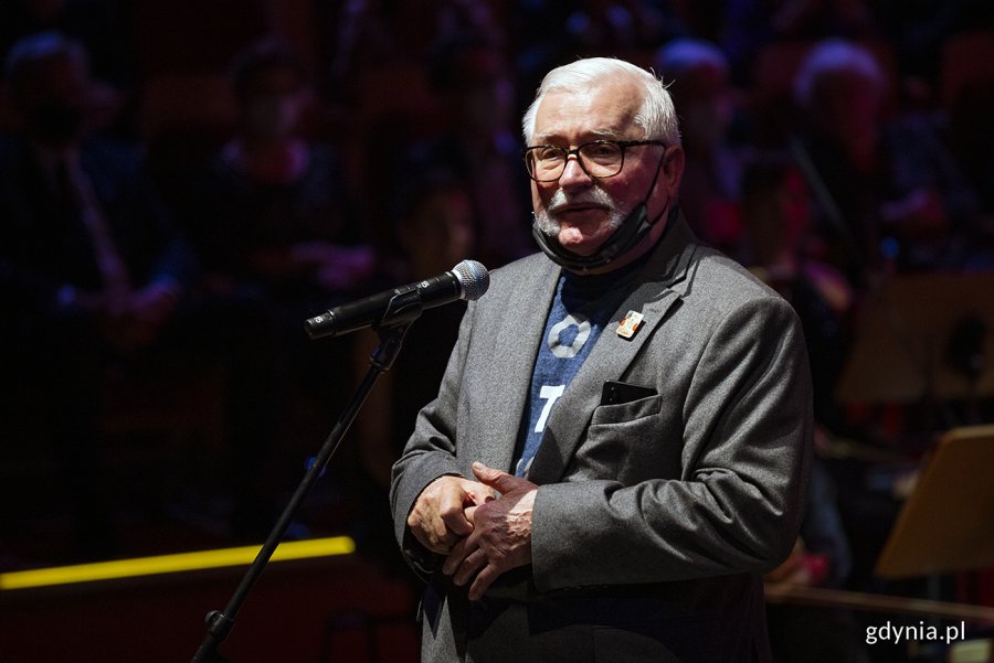 Gala Pracodawców Pomorza „Przedsiębiorcy Medykom”. N/z Prezydent RP Lech Wałęsa. Fot. Przemysław Kozłowski