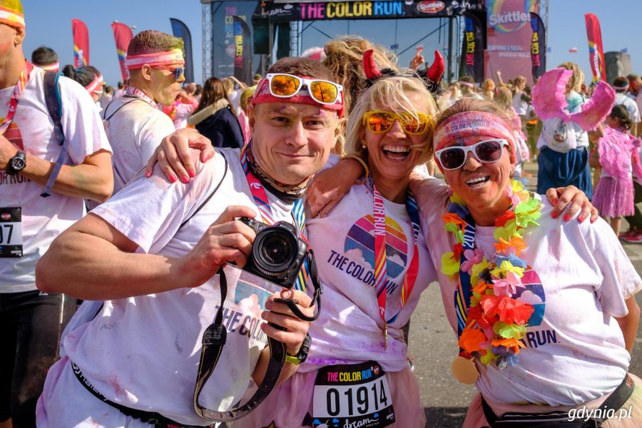 Bieg The Color Run w Gdyni, 16.09.2017 // fot. Dawid Linkowski