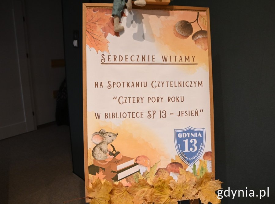 Serdecznie witamy na spotkaniu czytelniczym „Cztery pory roku w bibliotece SP 13 – jesień”