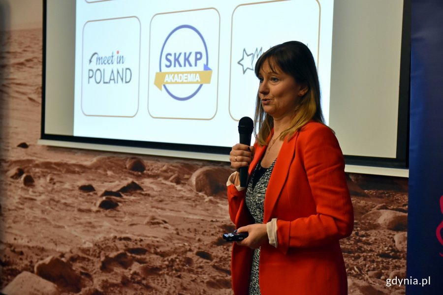 O projektach realizowanych przez Stowarzyszenie Konferencje i Kongresy w Polsce opowiedziała Anna Górska – wiceprezes zarządu SKKP ds. współpracy międzynarodowej // fot. Magdalena Czernek