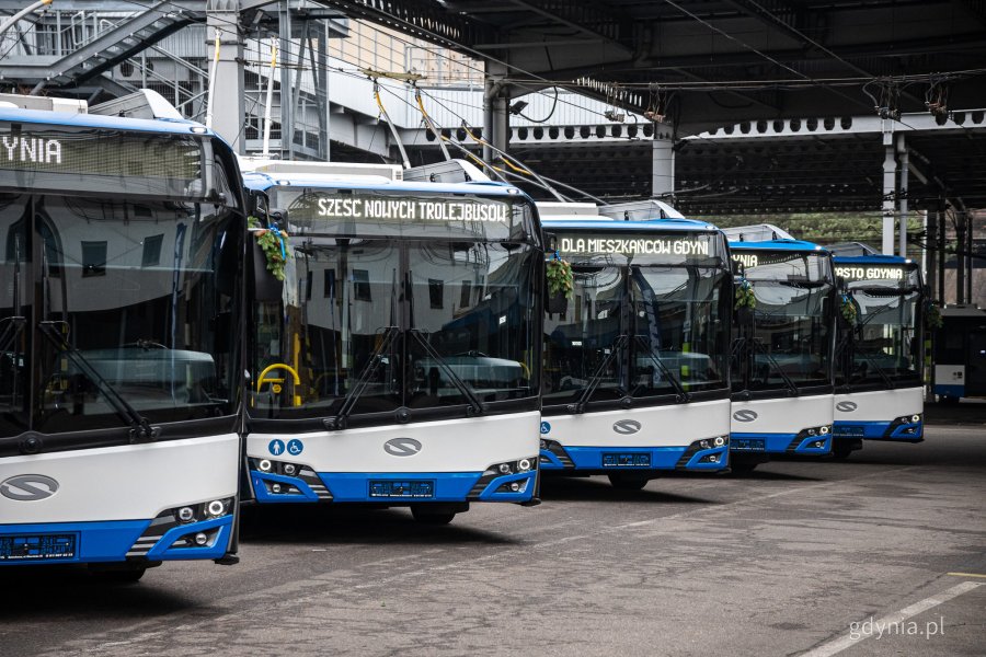 Sześć nowych trolejbus&oacute;w marki Solaris dla PKT w Gdyni (fot. Kamil Złoch)