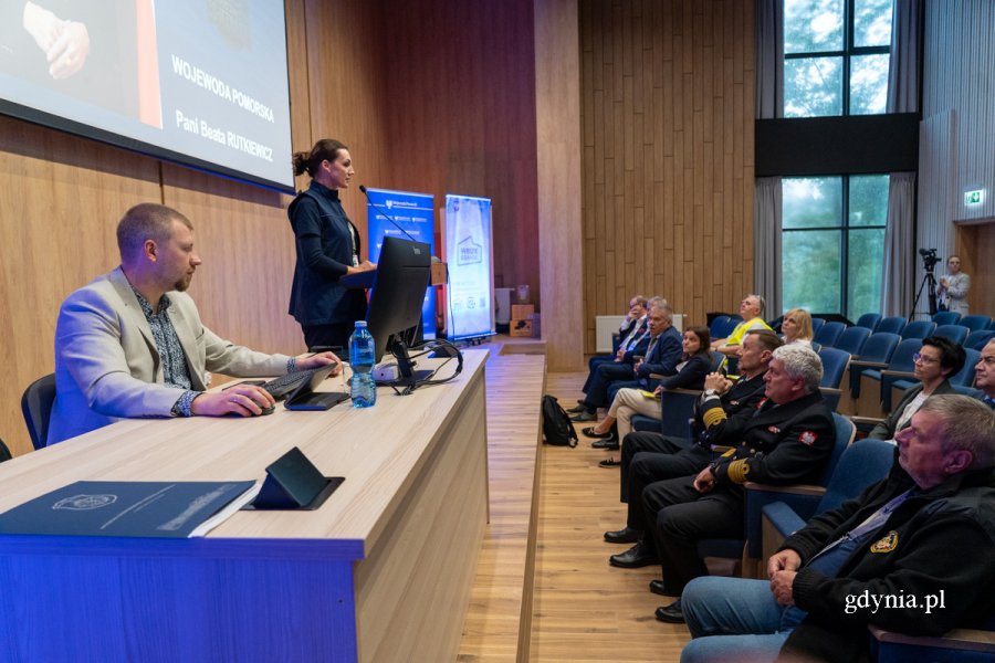 Prezentacja dotycząca ćwiczeń KRAKEN2025 (fot. Michał Sałata)