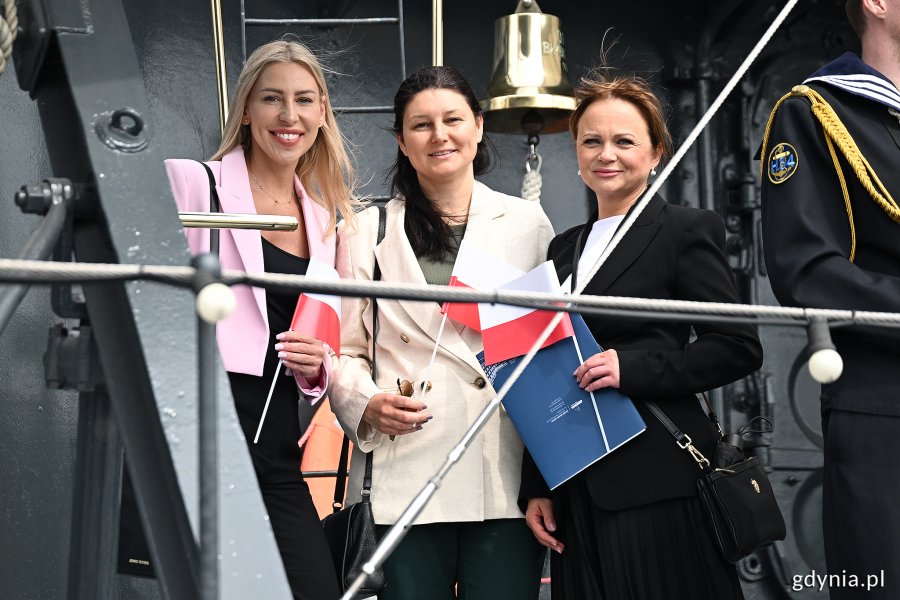 Na zdjęciu (od lewej): Anna Salomon i Emilia Rogała – radne oraz Anna Błaszczyk z Biura Prezydenta (fot. Michał Puszczewicz)