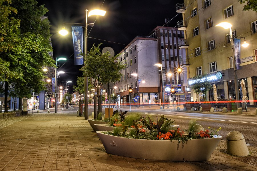 Gdynia nocą, fot. Michał Puszczewicz