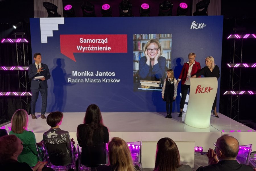 Małgorzata Jantos - radna Krakowa otrzymała wyróżnienie w konkursie „Polka XXI wieku” w kategorii „Samorząd”