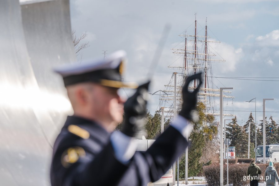 Uroczystości przy Pomniku Polski Morskiej w Gdyni z okazji 24. rocznicy przystąpienia Polski do NATO, fot. M. Dietrich