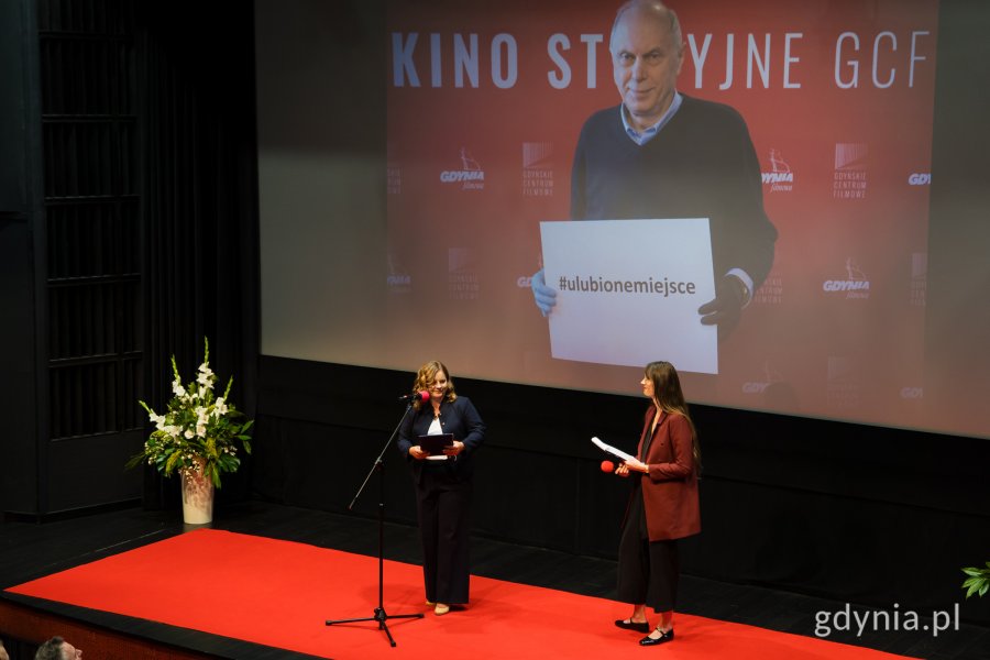 Prezydent Aleksandra Kosiorek i Krystyna Weiher-Sitkiewicz, rzeczniczka prasowa FPFF