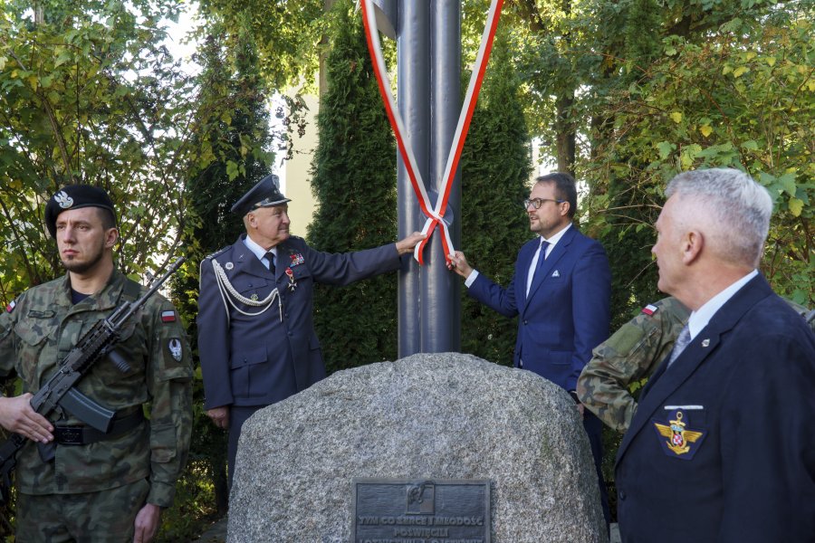 Powitanie samolotu TS - 8 Bies na Babich Dołach