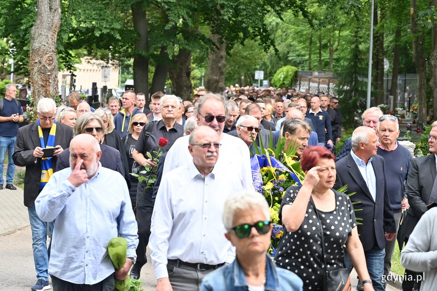 Uroczystości pogrzebowe Janusza Kupcewicza w Gdyni-Witominie, fot. Michał Puszczewicz