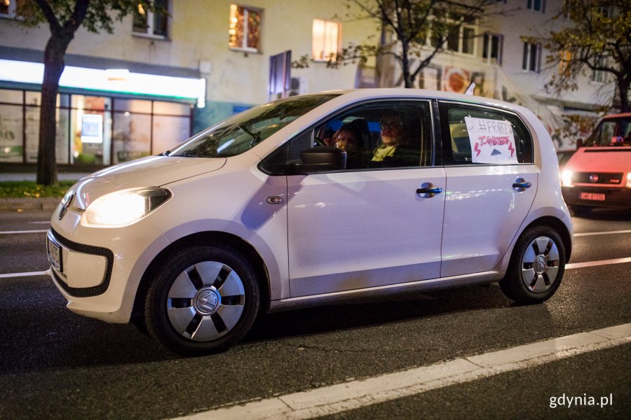 Czwartkowy protest na ulicach Gdyni, fot. Karol Stańczak