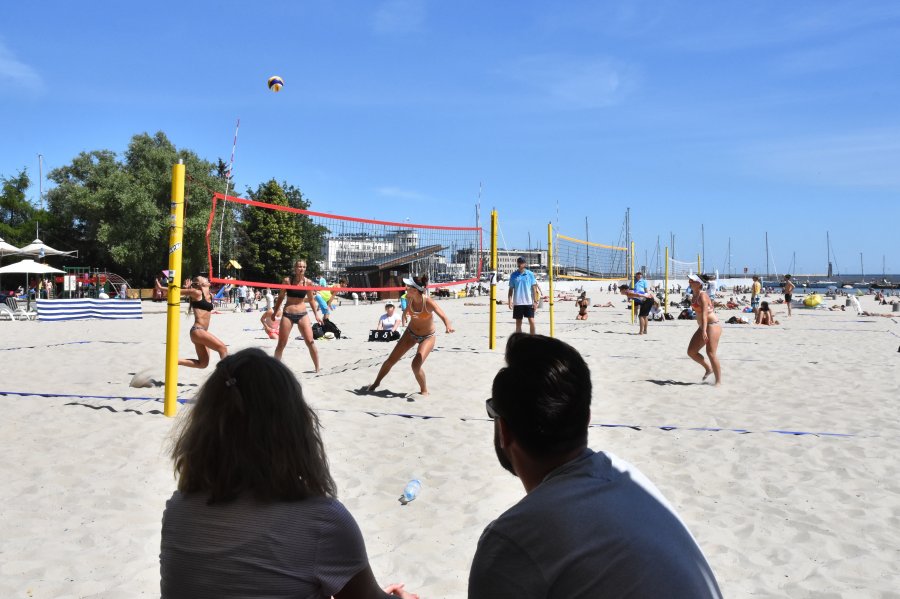 Akademickie Mistrzostwa Polski w Siatkówce Plażowej na gdyńskiej plaży / fot. Dorota Nelke