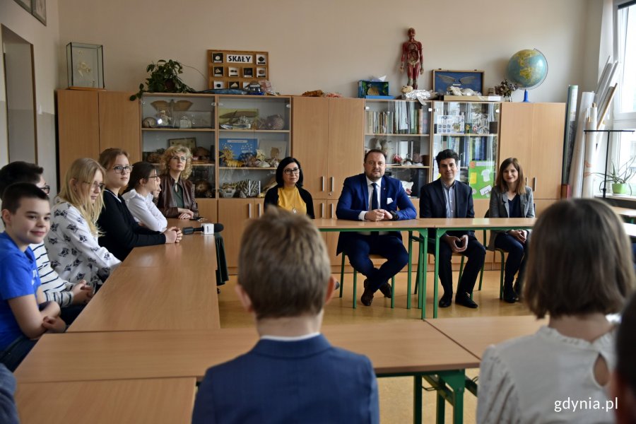 Spotkanie ze zdobywcami trzeciego miejsca - uczniami ze Szkoły Podstawowej nr 29 // fot. Magdalena Czernek