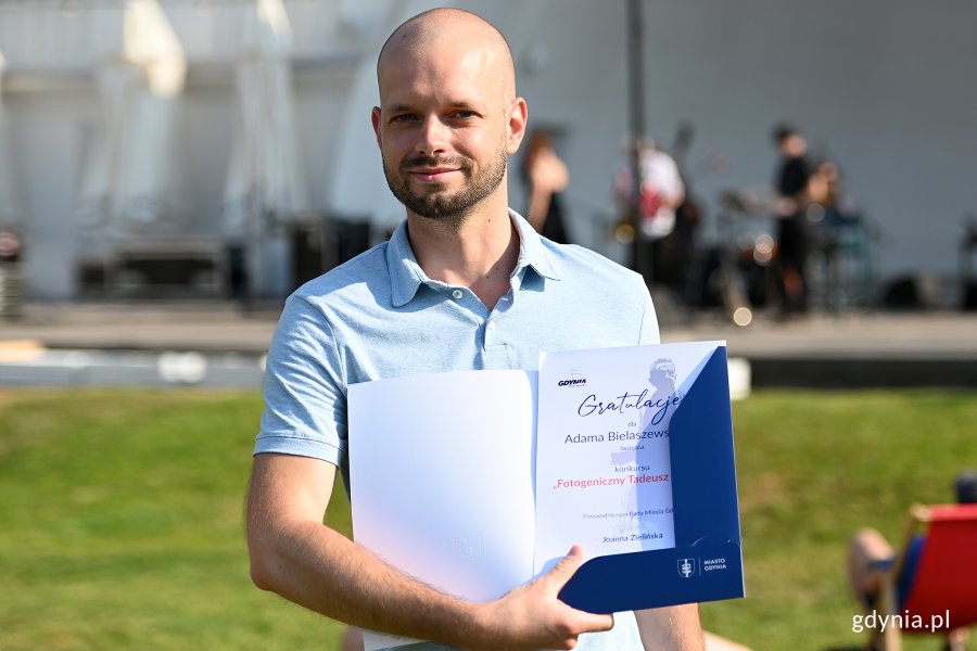 Adam Bielaszewski - jeden z laureatów konkursu "Fotogeniczny Wenda" // fot. Michał Puszczewicz