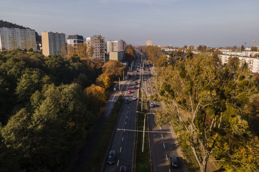 Jesień w Gdyni al. Piłsudskiego // fot. Karol Stańczak 