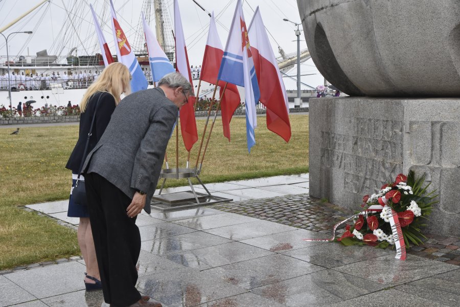 Uroczystości pod pomnikiem Josepha Conrada w Gdyni, fot. Magdalena Śliżewska