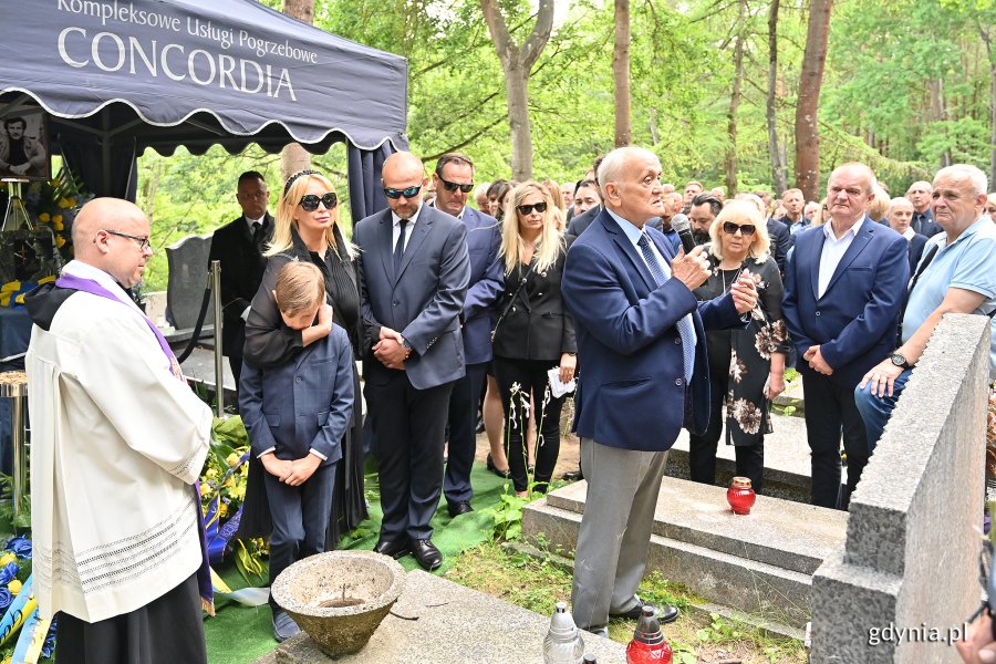 Uroczystości pogrzebowe Janusza Kupcewicza w Gdyni-Witominie, fot. Michał Puszczewicz