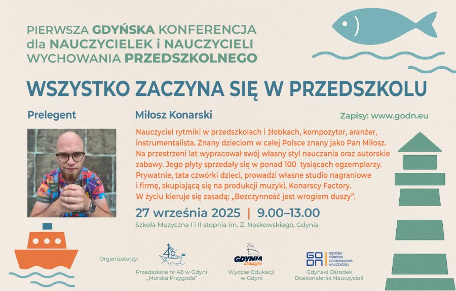 Obraz plakatu Konferencji „Wszystko zaczyna się w przedszkolu" 27 września 2025