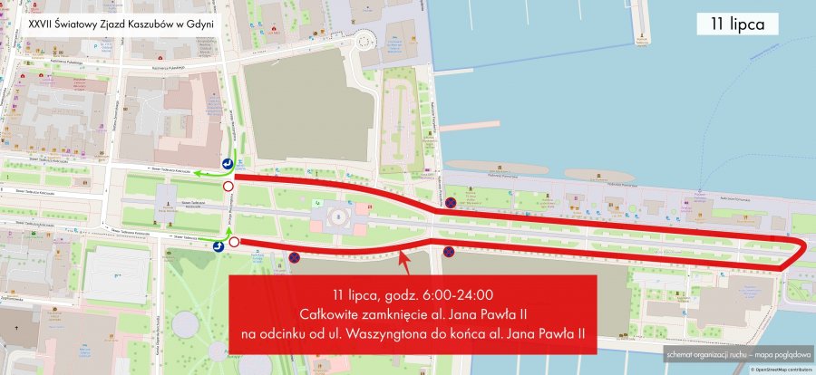 Zmiany w organizacji ruchu drogowego: : zamknięcie Al. Jana Pawła II