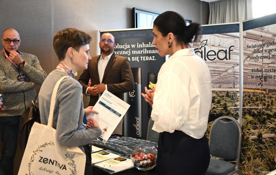 Stoisko firmy farmaceutycznej