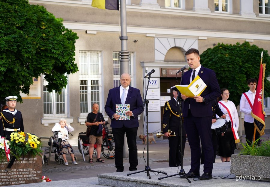 Gości powitał prezes Zrzeszenia Kaszubsko-Pomorskiego o/Gdynia Adam Labuhn